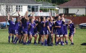 The Black Ferns at their last practice in Auckland before flying to Ireland for the 2017 Rugby World Cup.