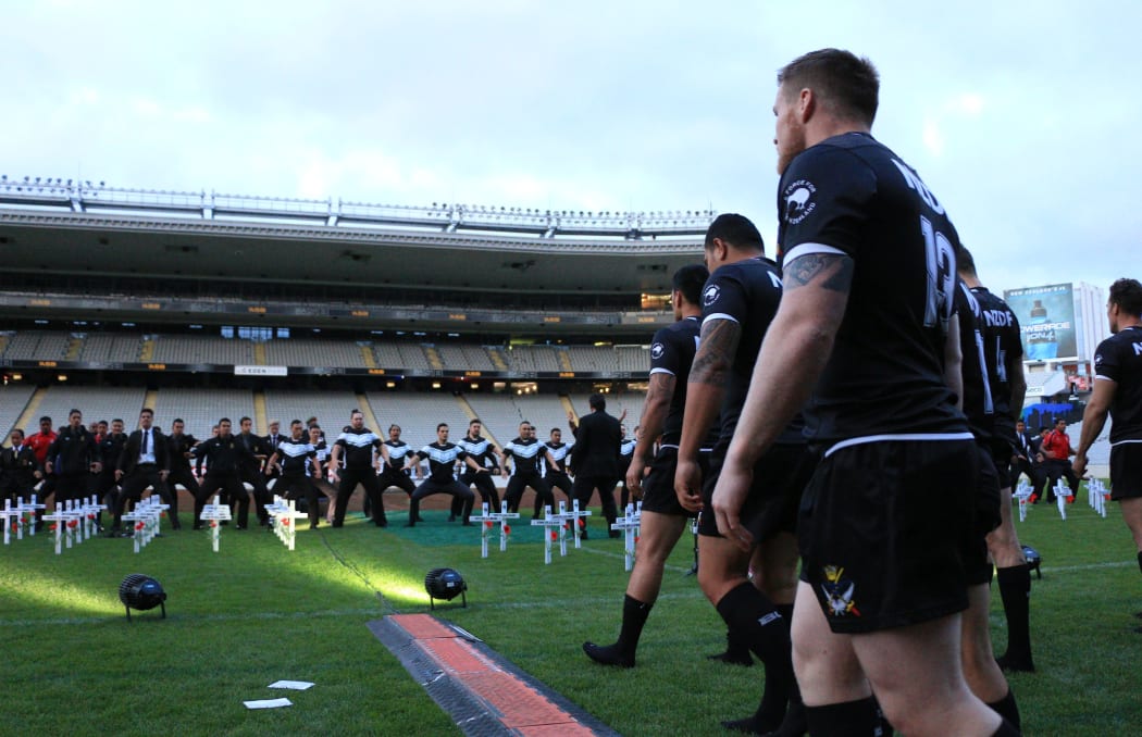 The Defence Force's rugby team performed a haka in response.