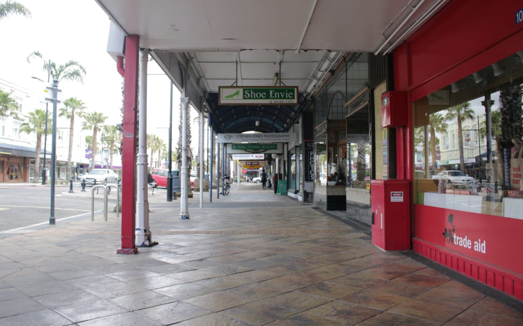 Shops are closed in central Gisborne due to the power outage.