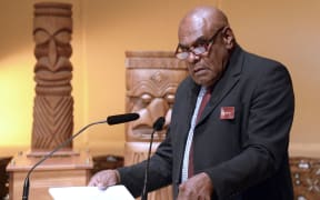 A Kanak chief from New Caledonia, Berge Kawa.