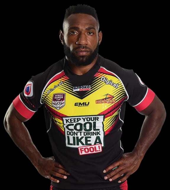 PNG Hunters winger Junior Rau.