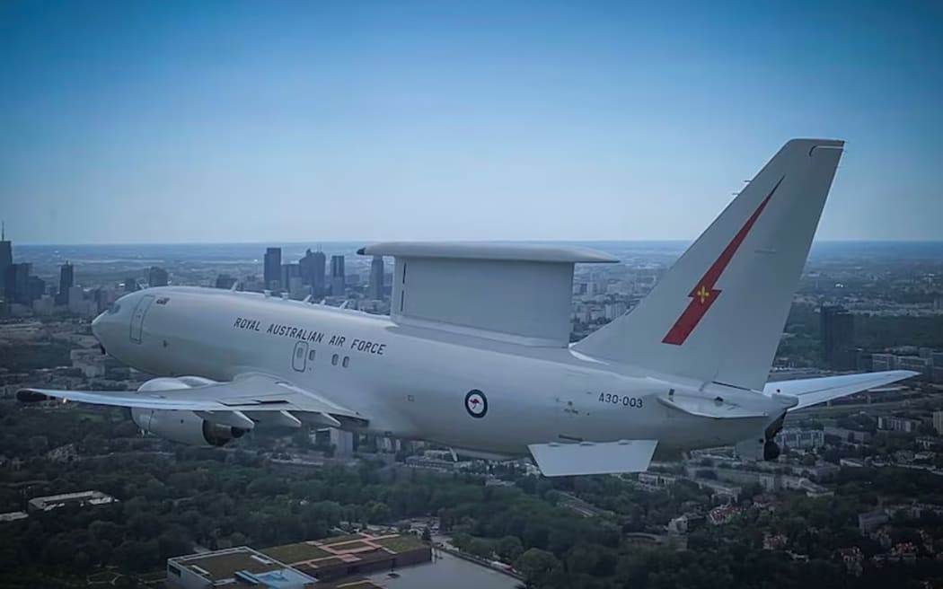 An Australian Royal Australian Air Force E-7A Wedgetail aircraft
