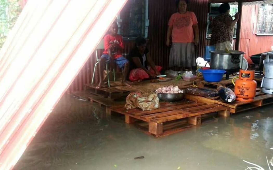 Family affected by Fiji flooding