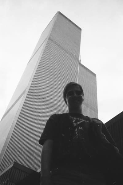 Nik Dirga at the World Trade Center, 1994.