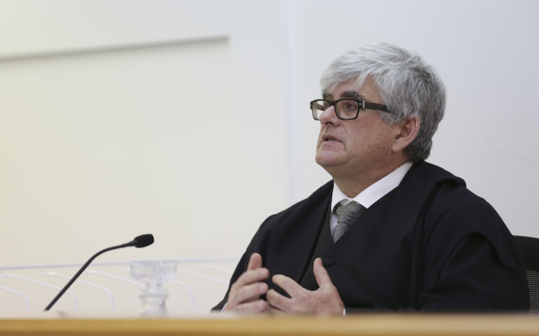 22072016 Photo: Rebekah Parsons-King. Tawera Wichman sentancing for the manslaughter of his daughter, Teegan Tairoa-Wichman, he was sentenced to 3 years 10 months in prison. Justice Simon France.