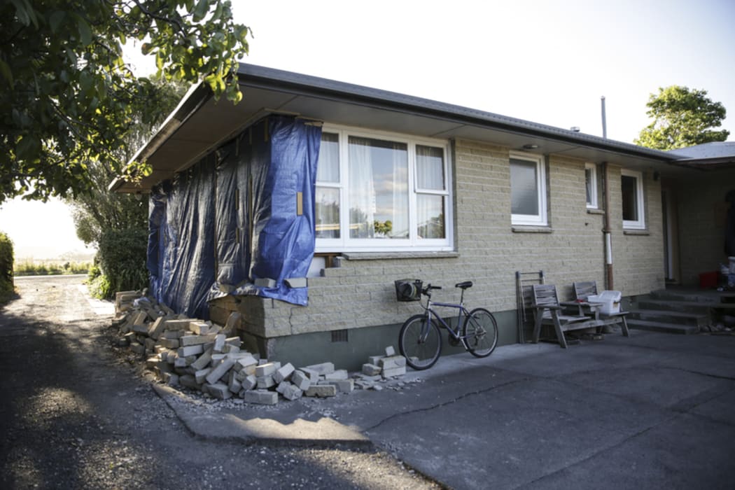 Gary Melville's house was badly damaged in the Kaikoura earthquake.