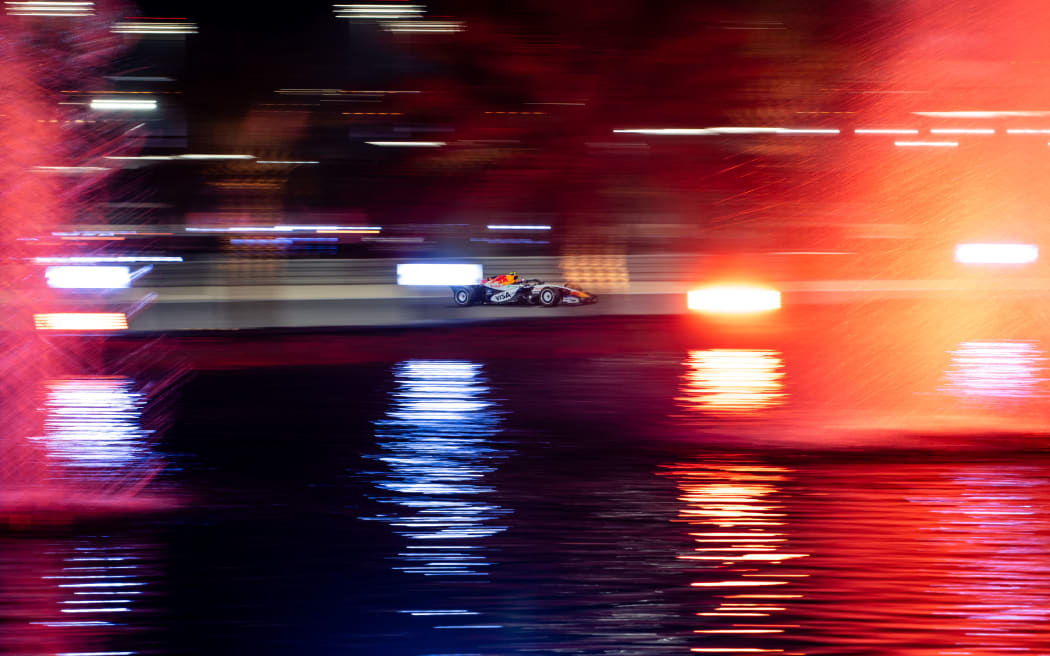 New Zealand F1 driver Liam Lawson during testing in Bahrain, 2026.