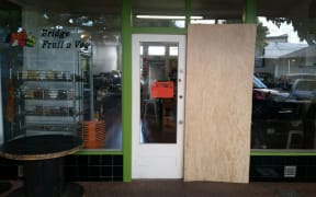 Three business fronts were attacked after 5am this morning in Mangere Bridge.