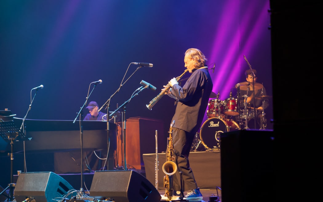 Nathan Haines and his octet perform at the Opera House as part of the 2021 Wellington Jazz Festival.