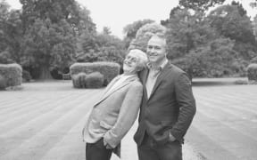 Sir Michael and his son Mike Parkinson