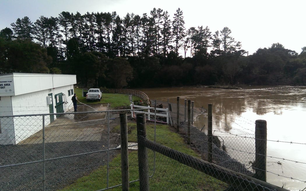 Paihia's water treatment plant became clogged with silt.