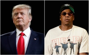 Composite of Donald Trump and Jay-Z