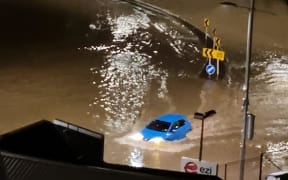 Another flooded car in Auckland