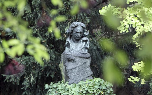 Sculpture at the Beethoven House in Bonn