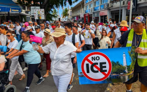Tahitians march against methamphetamins abuse on 7 September 2025 – PHOTO Radio 1