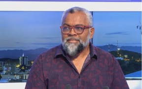 Emmanuel Tjibaou speaks after his election as new President of Union Calédonienne party. 24 November 2024