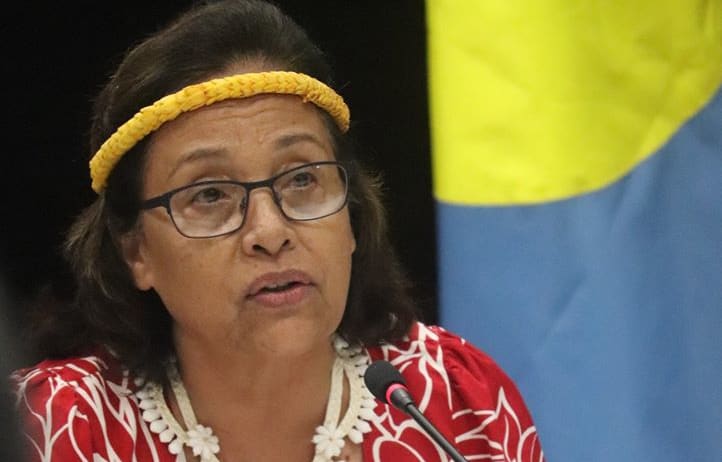 Hilda Heine president of the Marshall Islands.