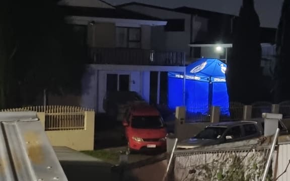 Police attend incident in Clendon Park in South Auckland on 11 August 2022.