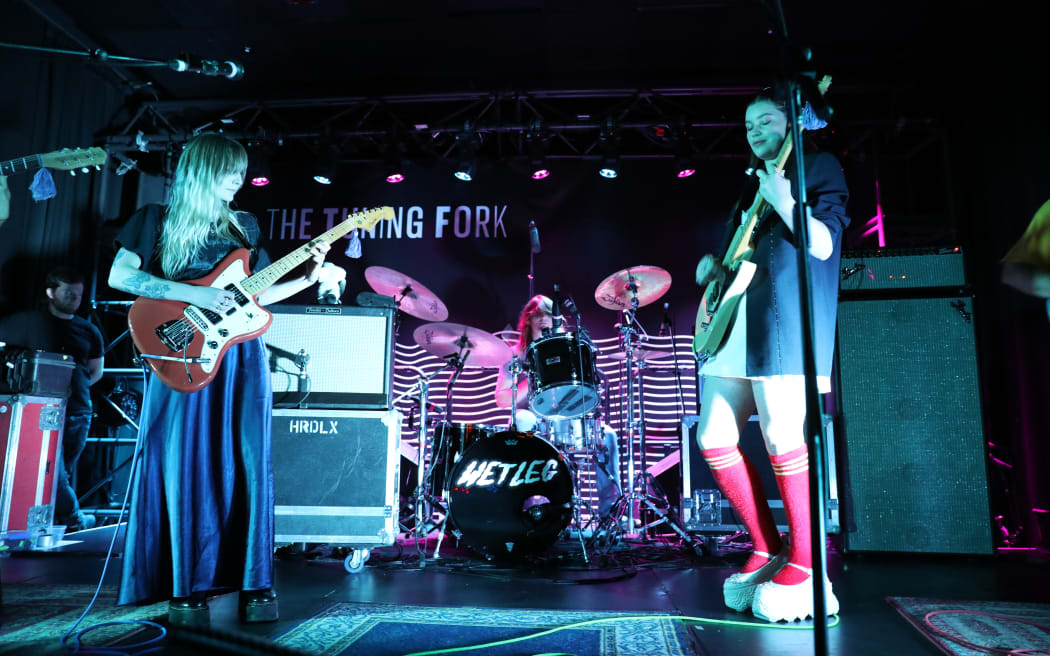 Isle Of Wight duo Wet Leg performing at the Tuning Fork