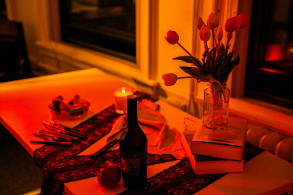 Romantic dinner.