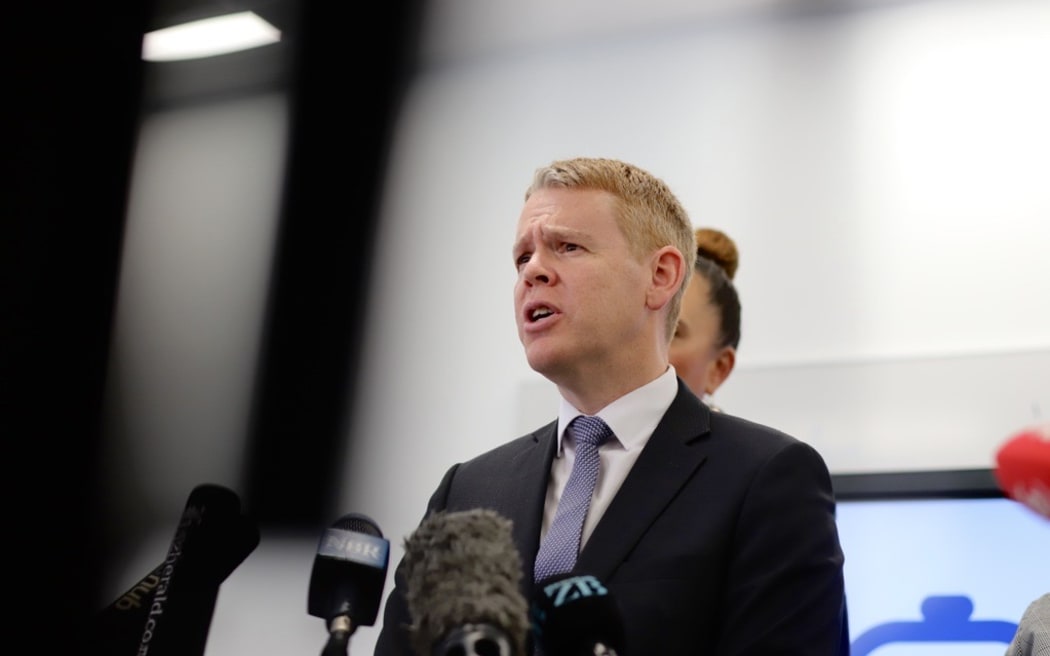 Chris Hipkins makes economic policy announcement  at Auckland Uni