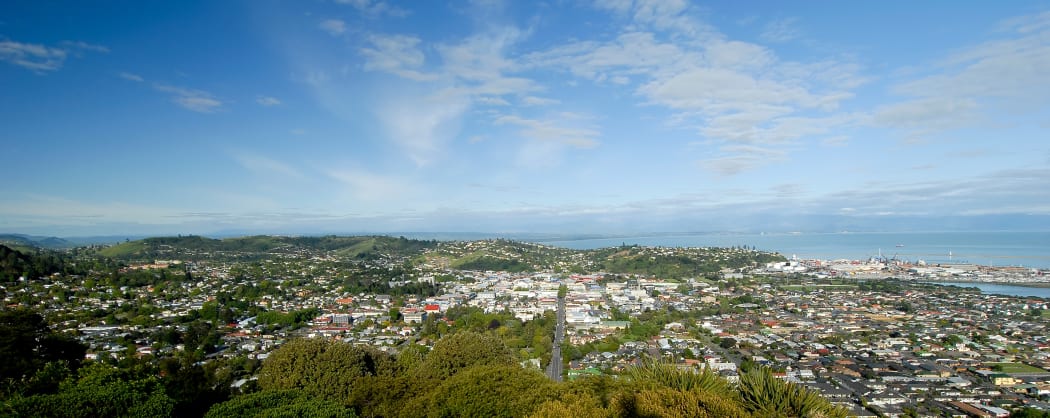 This image shows the town of Nelson, New Zealand