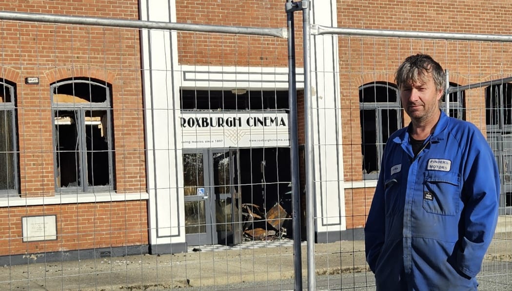 Curtis Crawford outside the Roxburgh Cinema.