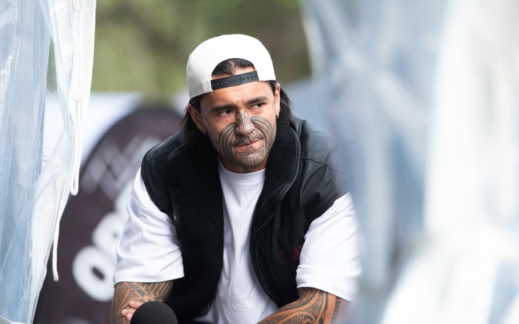 One of the organisers and MC of this years Waitangi Forum Tent, Eru Kapa-Kingi.