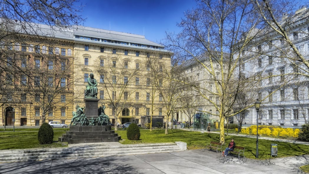 Beethoven Plaza in Vienna, Austria.