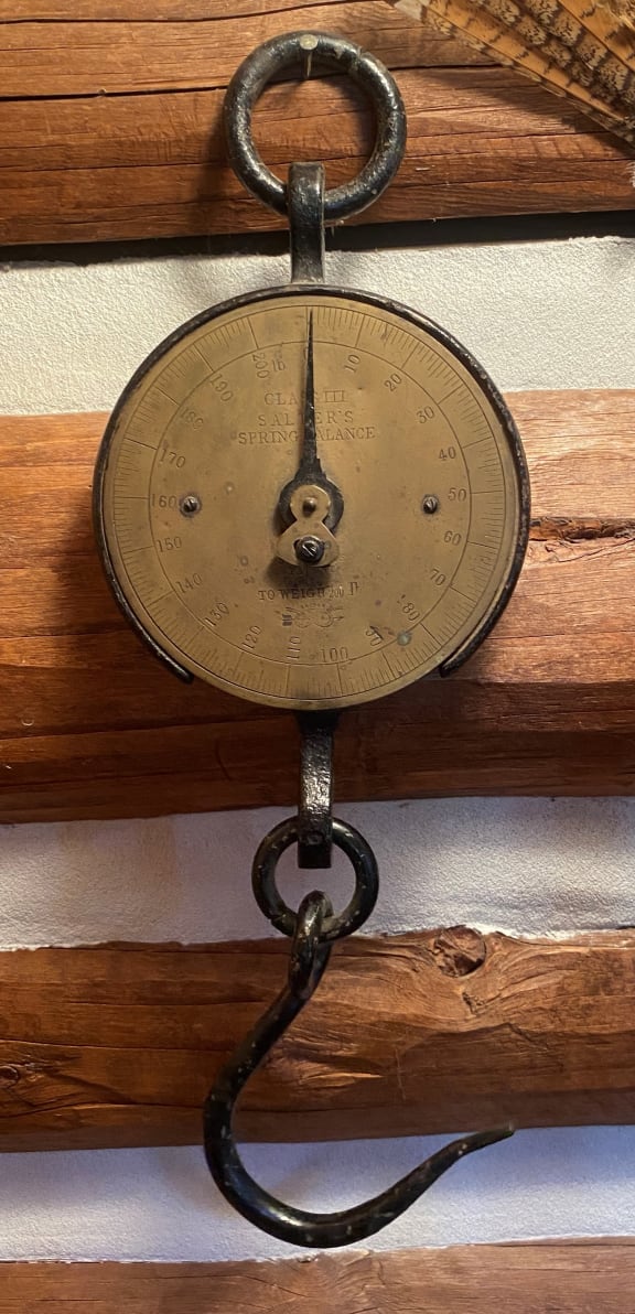 The Salter scales belonged in Robert Falcon Scott's Discovery Hut and are more than 100 years old.