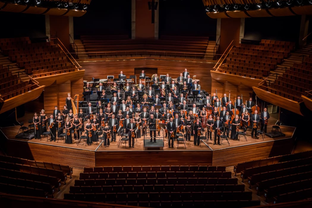 The New Zealand Symphony Orchestra with conductor and Music Director Edo de Waart
