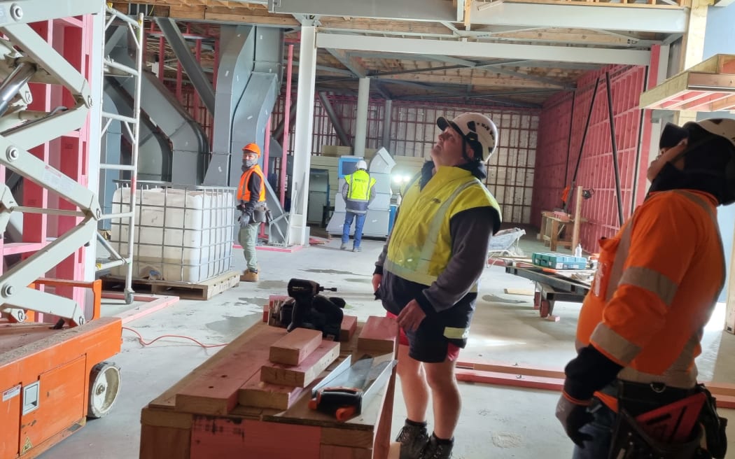 Sarjeant Gallery new wing site manager Daimen Attwell in September 2023.