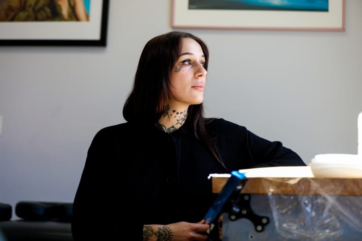 Auckland-based tattoo artist Alma Proença.