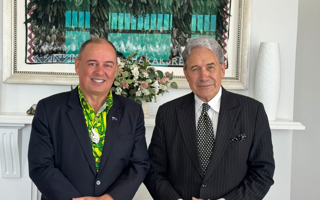 Cook Islands PM Mark Brown and New Zealand Foreign Minister Winston Peters held an informal discussion at Peters’ private residence in Auckland on Friday, 20 March 2026 