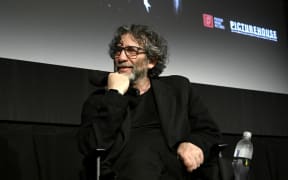 NEW YORK, NEW YORK - JUNE 06: Neil Gaiman attends "Frank Miller: American Genius" - Neil Gaiman and Frank Miller in conversation at NY Preview ahead of June 10 theatrical event on June 06, 2024 in New York City.   Daniel Zuchnik/Getty Images for Picturehouse/AFP (Photo by Daniel Zuchnik / GETTY IMAGES NORTH AMERICA / Getty Images via AFP)