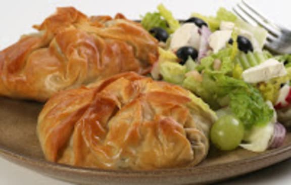 Smoked trout and ricotta parcels