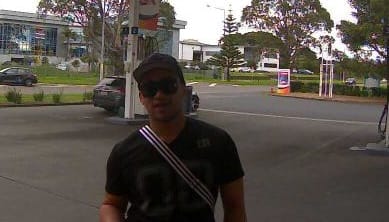 One of the alleged kidnappers, visible on CCTV footage at a service station in Wiri in south Auckland.