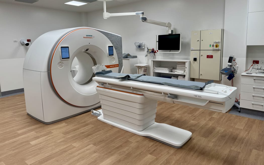 A photon-counting CT scanner at Keneperu Hospital.