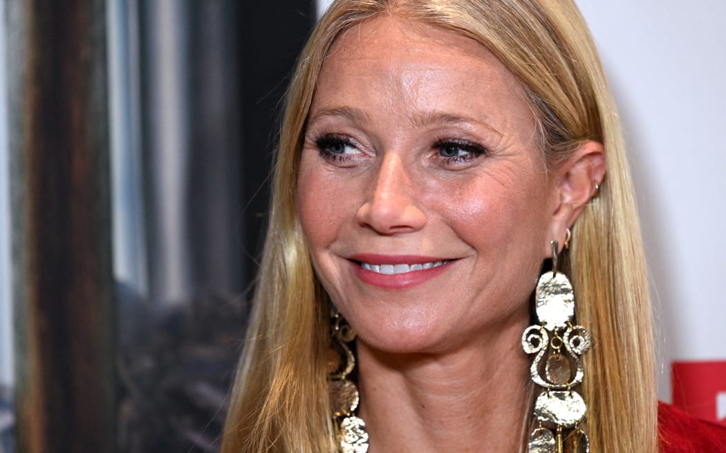 US actress Gwyneth Paltrow arrives for the Los Angeles premiere of "The Brothers Sun" at the Tudum Theatre in Los Angeles, January 4, 2024. (Photo by Robyn Beck / AFP)