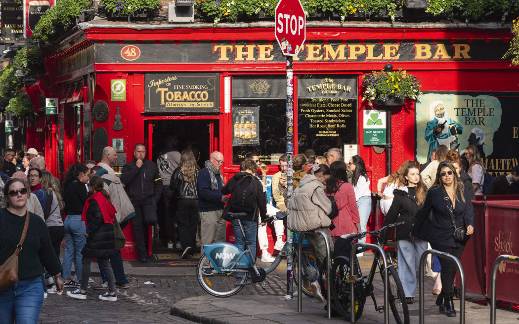 Republic of Ireland, County Dublin, Dublin, The Temple Bar Pub (Photo by GERAULT Gregory / hemis.fr / hemis.fr / Hemis via AFP)