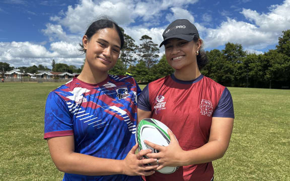 The Onesemo-Tuilaepa twins, from L-R Demielle and Christabelle