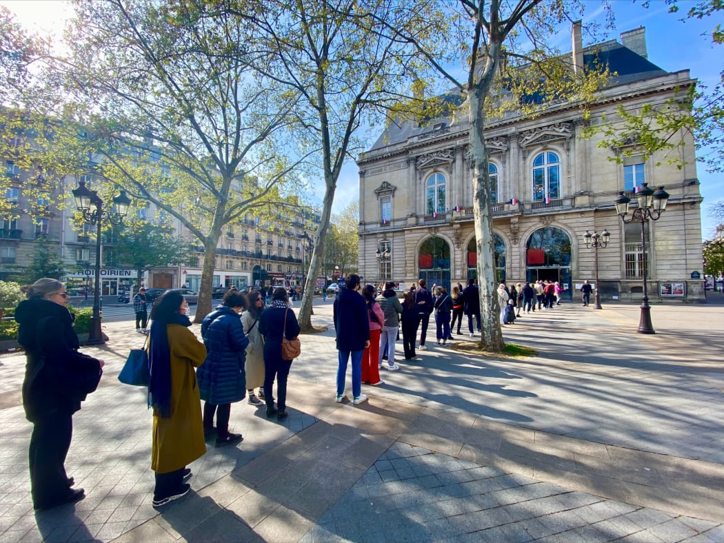First round of French presidential election, Paris