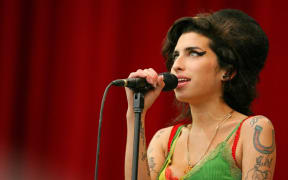 Amy Winehouse performs at the Glastonbury festival, June 2007.