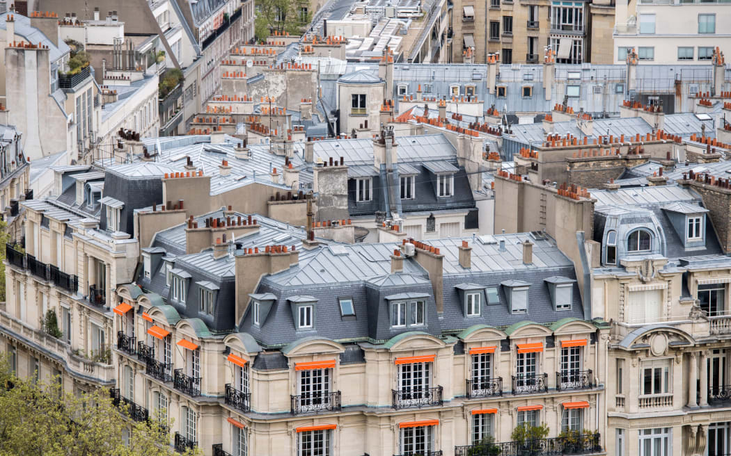 paris roofs and cityview landscape