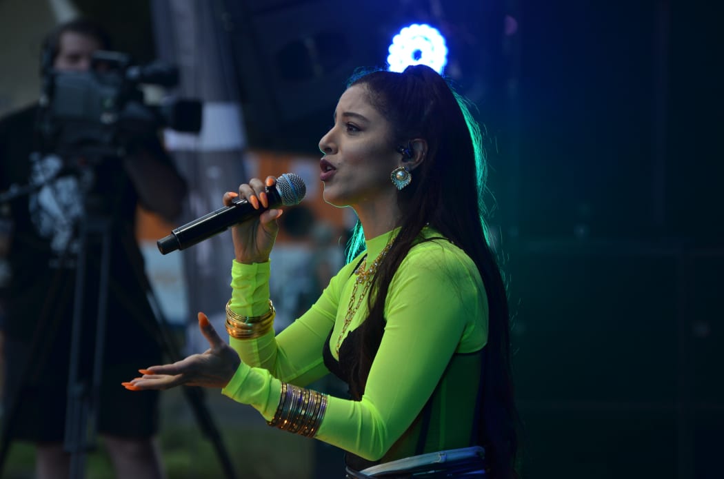 Marina Satti performing at WOMAD 2020