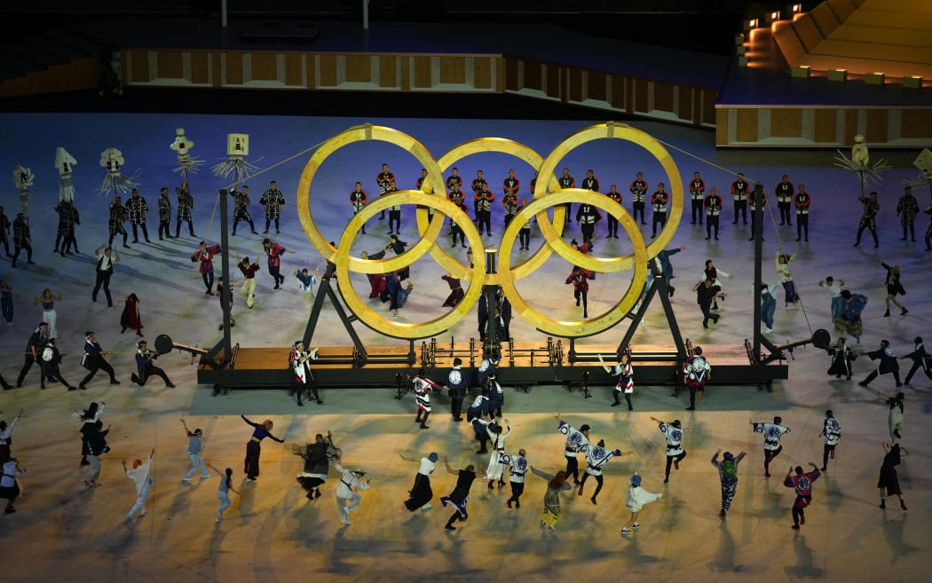 The Opening Ceremony of the Tokyo 2020 Olympic Games is held at National Stadium in Shinjuku Ward, Tokyo on July 23, 2021.