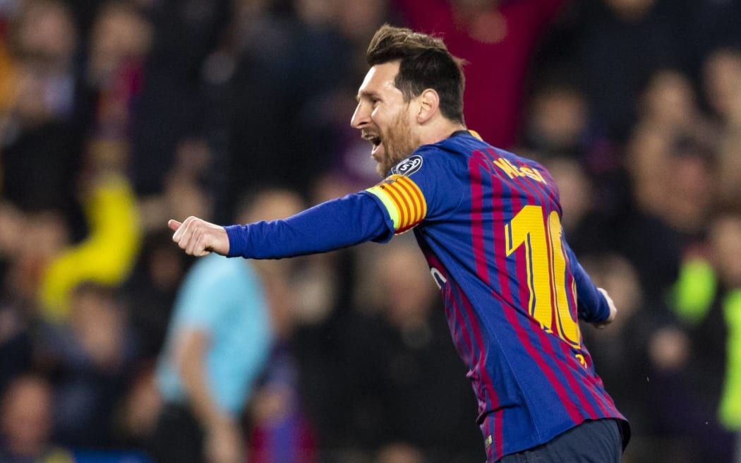 Lionel Messi scored twice in Barcelona's demolition of Manchester United.