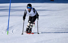 Paralympian skier Adam Hall of New Zealand during practice at the Skicenter Rienz - Toblach, South Tyrol Italy on Friday 27 February 2026.
Photo: Jeff Crowe / Photosport