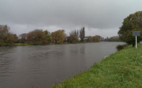 Christchurch's Avon River after heavy rain on Tuesday