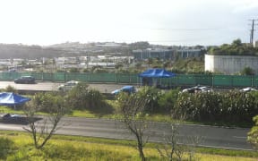 The section of motorway where the chase ended.